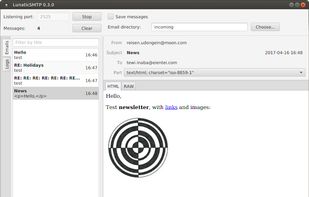 LunaticSMTP screenshot 1