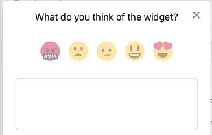 The widget in its basic form
