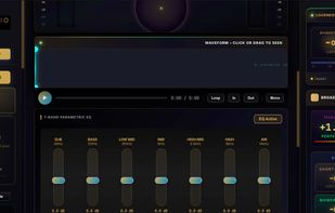 Real-time BS.1770-4 loudness meter, broadcast meters, and 7-band EQ.