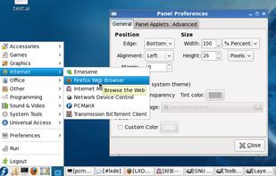 LXPanel screenshot 2