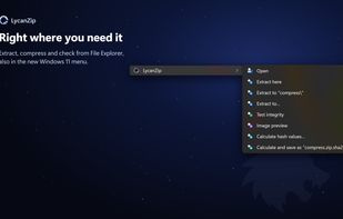 LycanZIP screenshot 2