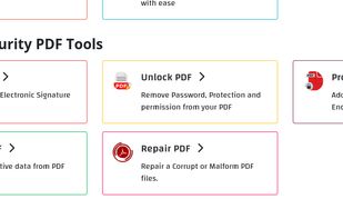 Sign and Security PDF tools