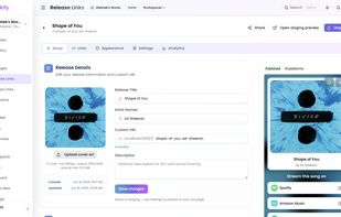 Lynkify release smartlink editor