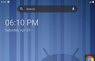 Screenshot from the official Google Play store listing, showing the stock setup (in dark mode) on a portrait-oriented device.