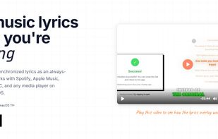 Lyric overlay screenshot 1