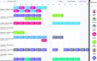 Mains Scheduler page