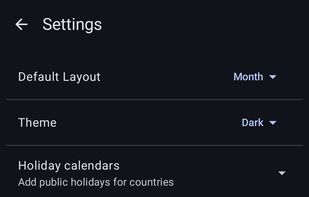 MA Calendar screenshot 2