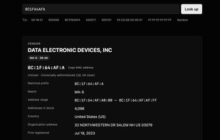 Mac Address Lookup Tool screenshot 2