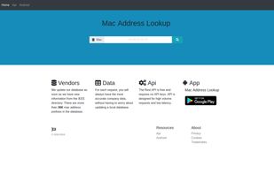 Mac Address Lookup screenshot 1