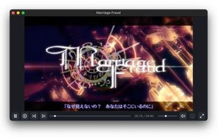 Playing a video with the transport controls along the bottom