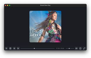 Audio playback with cover artwork