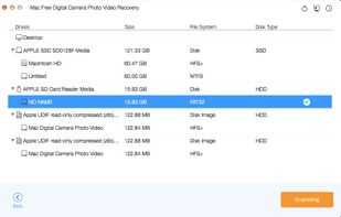 Mac Digital Camera Photo Video Recovery screenshot 1
