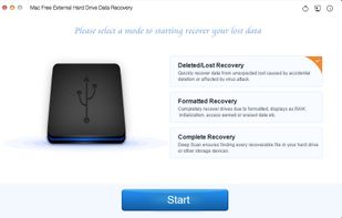 Mac Free External Hard Drive Data Recovery screenshot 1
