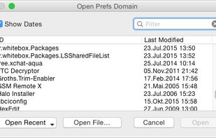 First, choose which preferences you want to edit