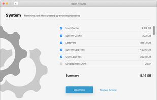 MacFly Pro Cleaner - scan results