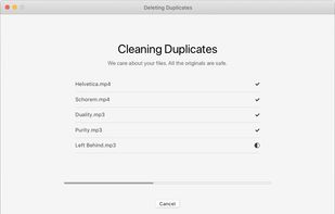 MacFly Pro Cleaner - Cleaning duplicates