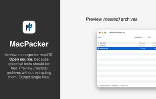 MacPacker screenshot 1