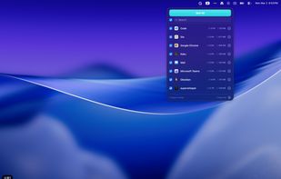 MacQuit main popover — quit all apps with one click from your menu bar