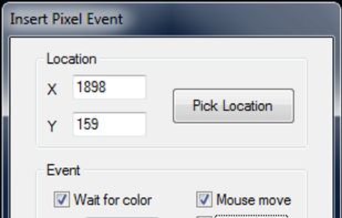 For the advanced gamer, make the macro smart by using pixel events!