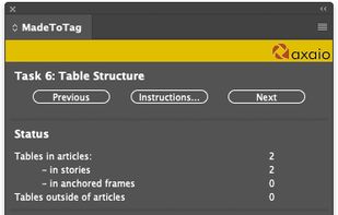 Organize a table's structure with header cells and content cells, even for complex table structures
