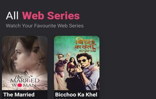 All Web Series Interface