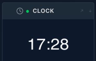 Simple time and weather plugin.