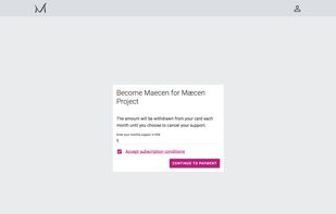 Becoming a patron of an artist