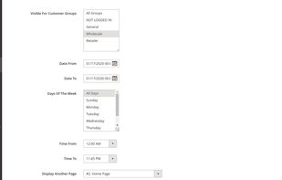 Magento 2 CMS Display Rules Extension screenshot 3