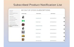 Back in stock alert Magento 2