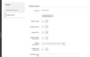 Magento 2 Product Widget Advanced Extension screenshot 1