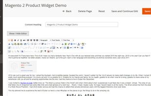 Magento 2 Product Widget Advanced Extension screenshot 1