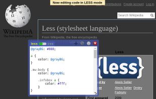 Editing Window in use