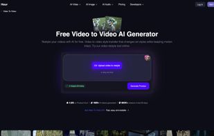 Magic Hour browser-based AI video, image and audio tools. Selected public tools offer limited use without signup; allowances vary by tool.