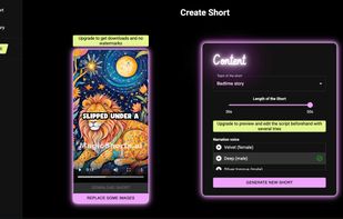 Create Short page