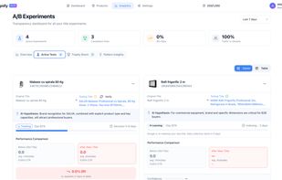 A/B feed product testing