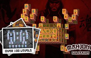 Mahjong Treasure - Samurai Chinese Solitaire screenshot 1