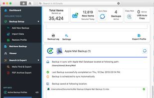 Import stored emails: supports all mail archive files from major mail clients.