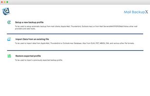 Easy to setup mail backup app yet packed with advanced features.