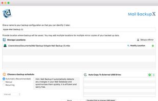 Backup and restore mails from Apple Mail, Outlook Mac, Office 365 for Mac, Thunderbird, Postbox as and when they arrive.