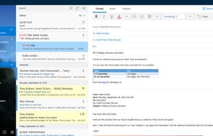 Microsoft Mail and Calendar screenshot 2
