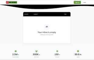 Inbox Of Mail On Deck