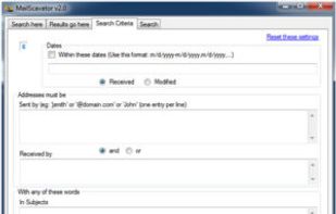 Mail Scavator screenshot 2