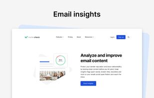Maximize deliverability and open rates by testing your email content.