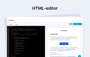 MailerSend HTML editor