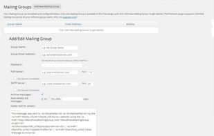 Mailing Group - Listserv screenshot 2