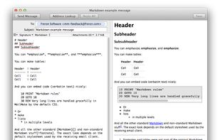 A special feature of MailMate is its tight integration with the Markdown markup language. Create nicely formatted emails using simple plain text.