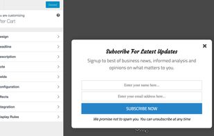 Optin form drag-and-drop builder