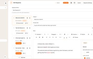Email Sequences