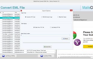 MailsClick Convert EML File screenshot 1