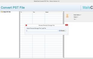 MailsClick Convert PST File screenshot 1